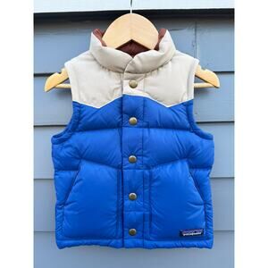 Patagonia Kids Blue and Tan Vest